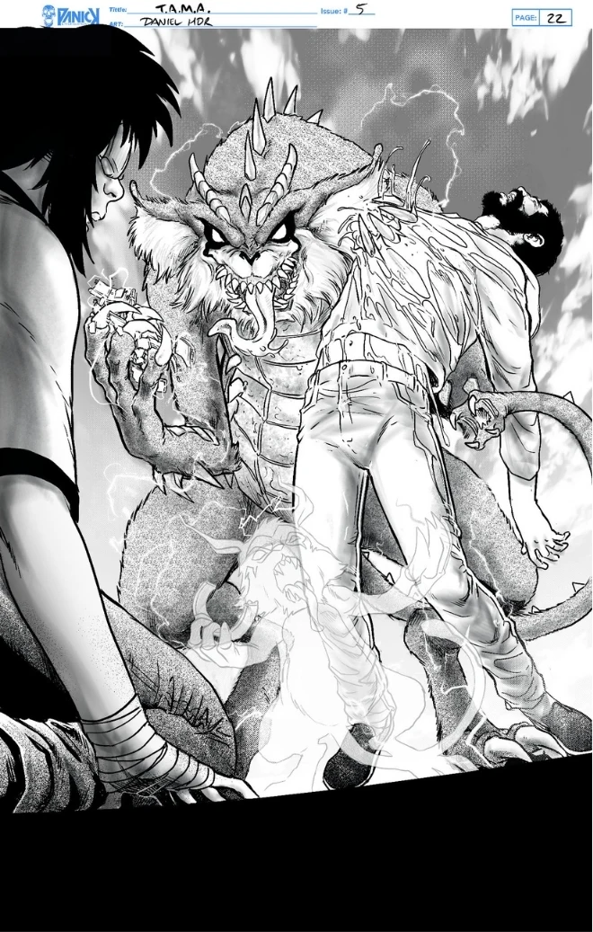 Selected comic artwork by Daniel HDR