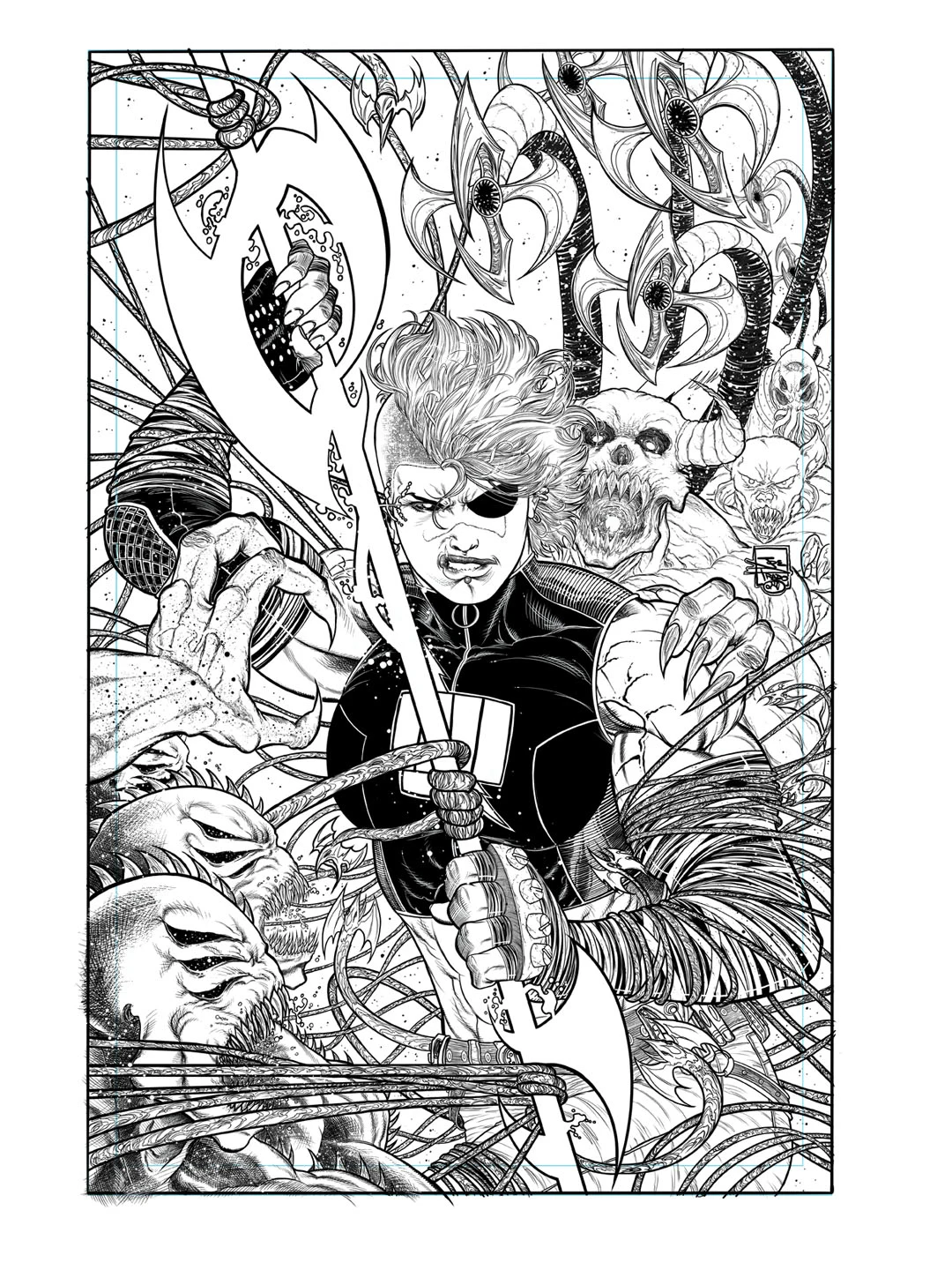 Selected comic artwork by Joe Prado